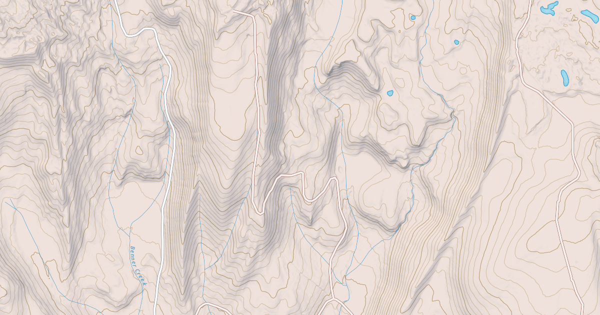 Map preview of BENNER CREEK NORTH