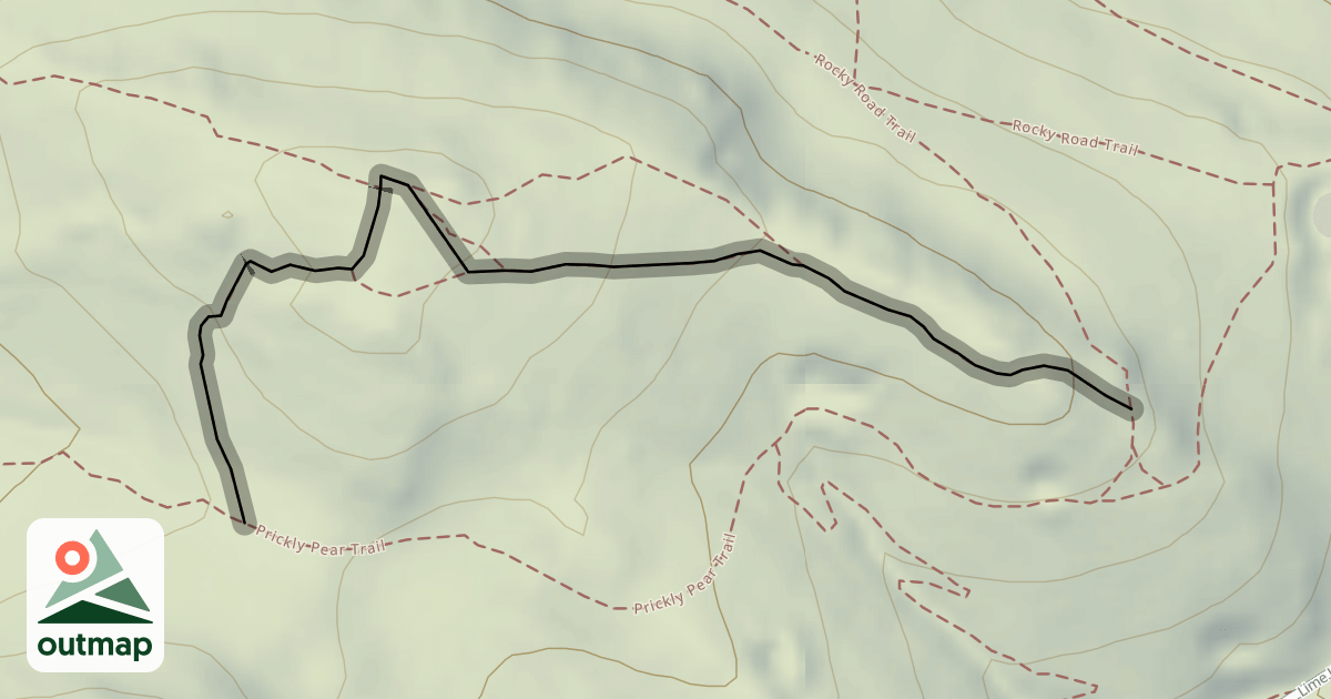Map of Bompart Ridge
