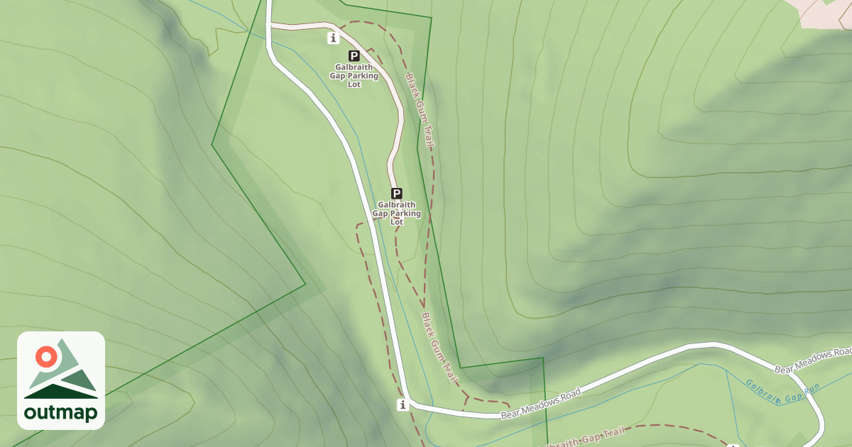 Map of Rothrock State Forest Seven Mountains Snowmobile Trails