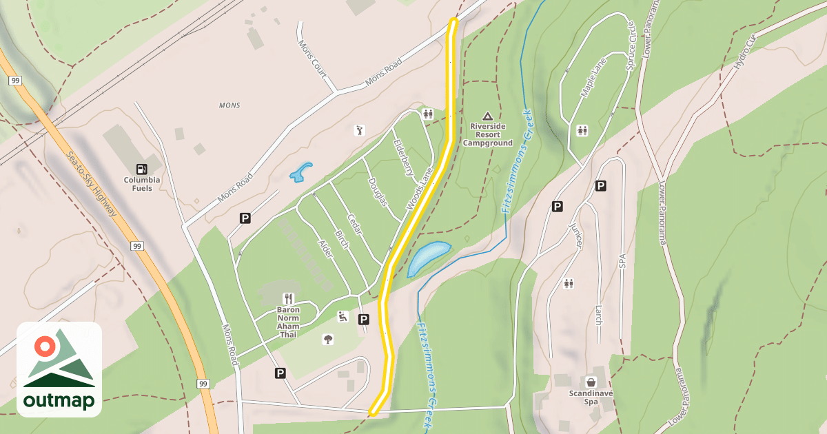 Map of Campground Connector