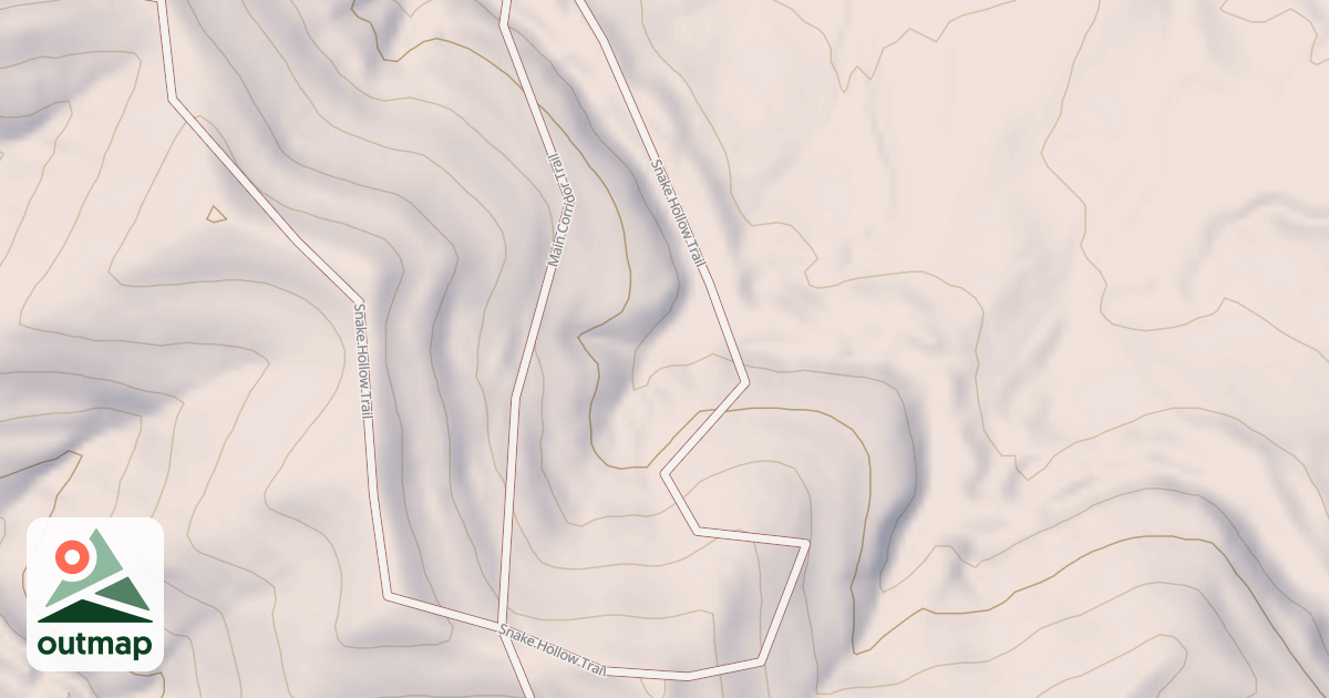 Map of Snake Hollow Trail