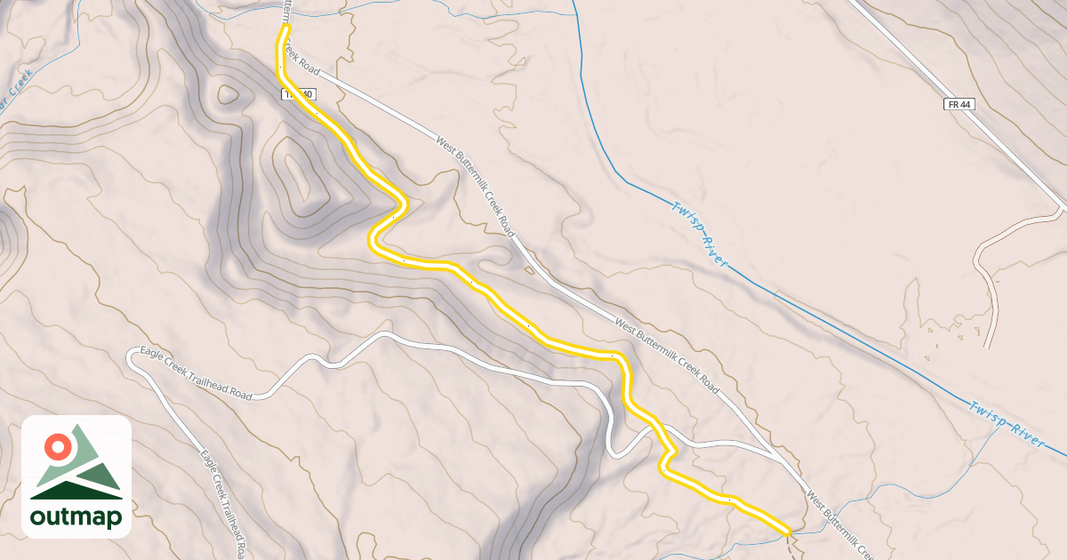 Map of Twisp River Trail