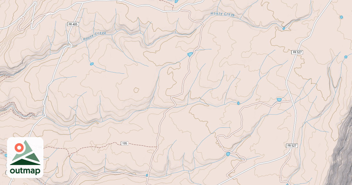 Map of HOUSE CRK B