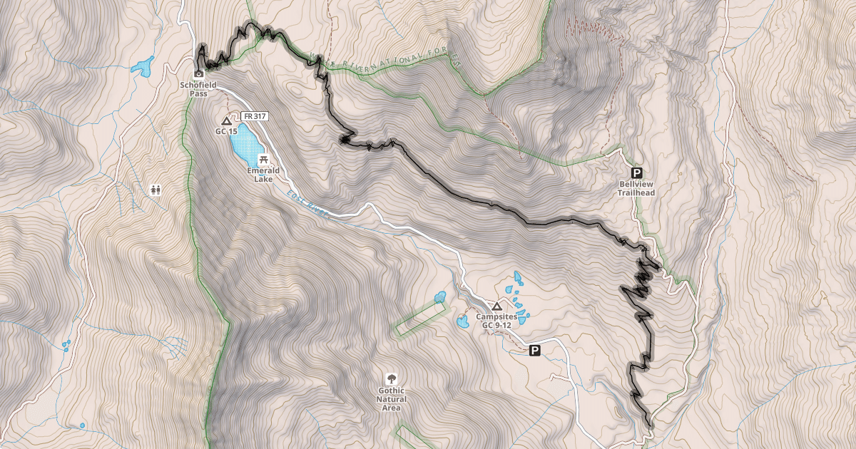 Map preview of Trail 401