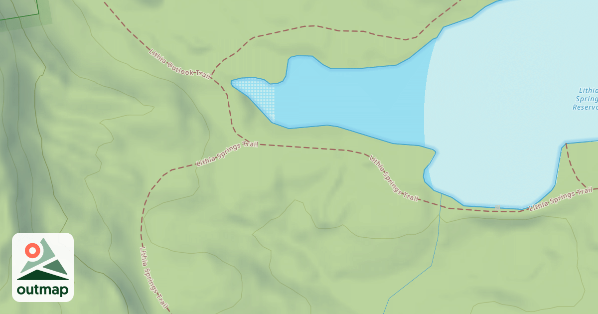 Map of Lithia Springs Trail