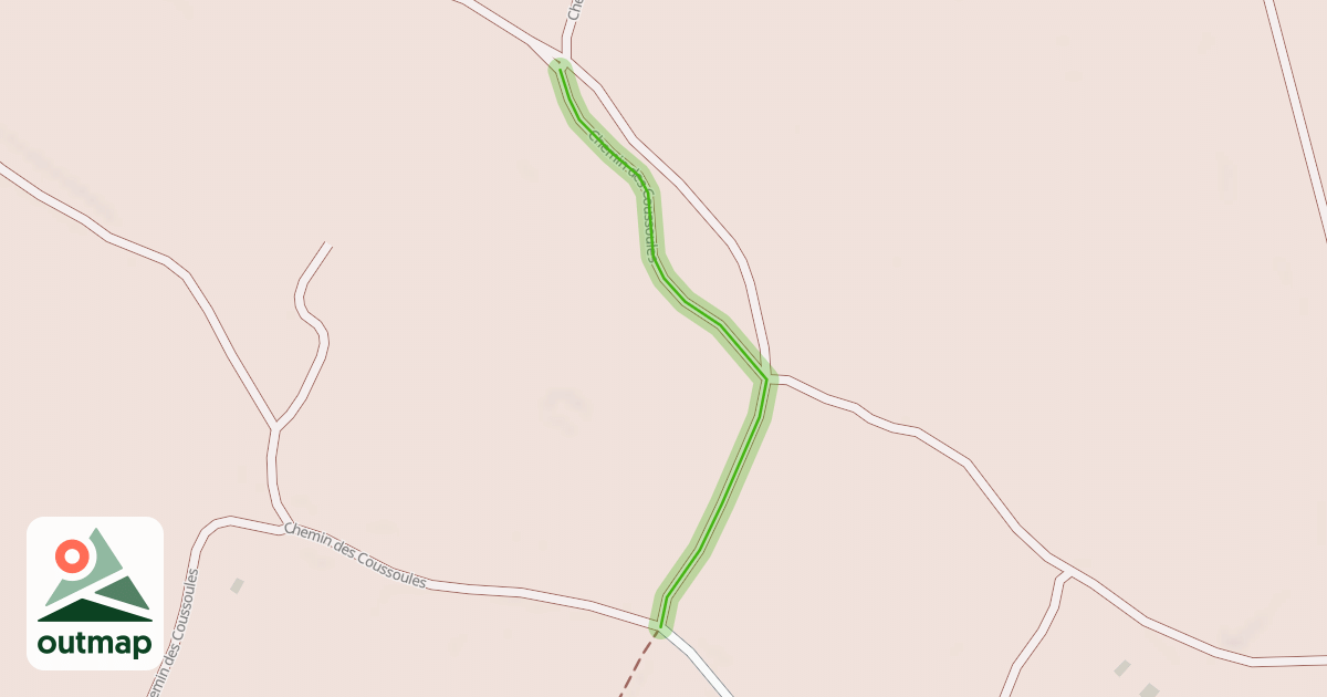Map of Chemin des Coussoules