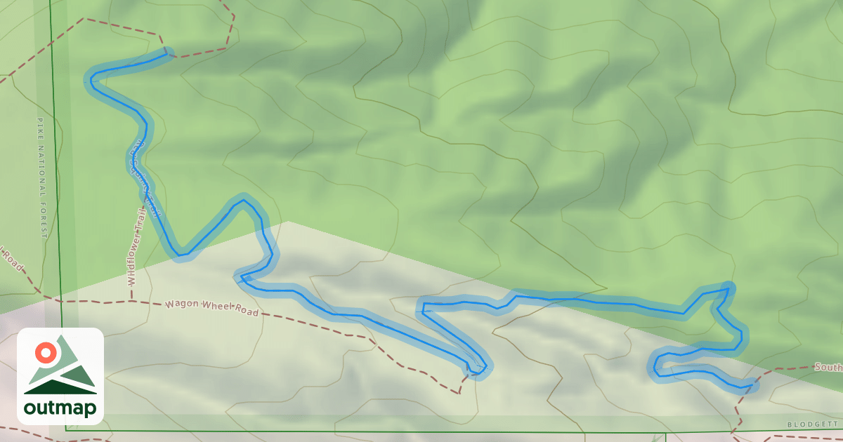 Map of Red Squirrel Trail