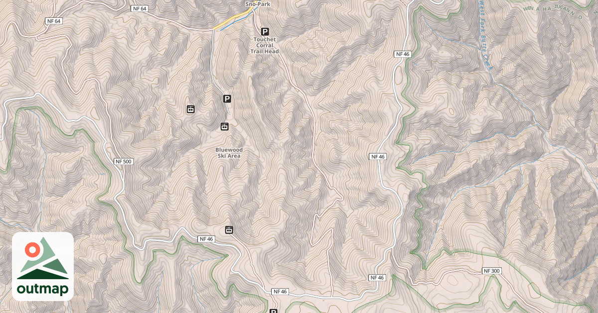 Map of Touchet Corral Trail