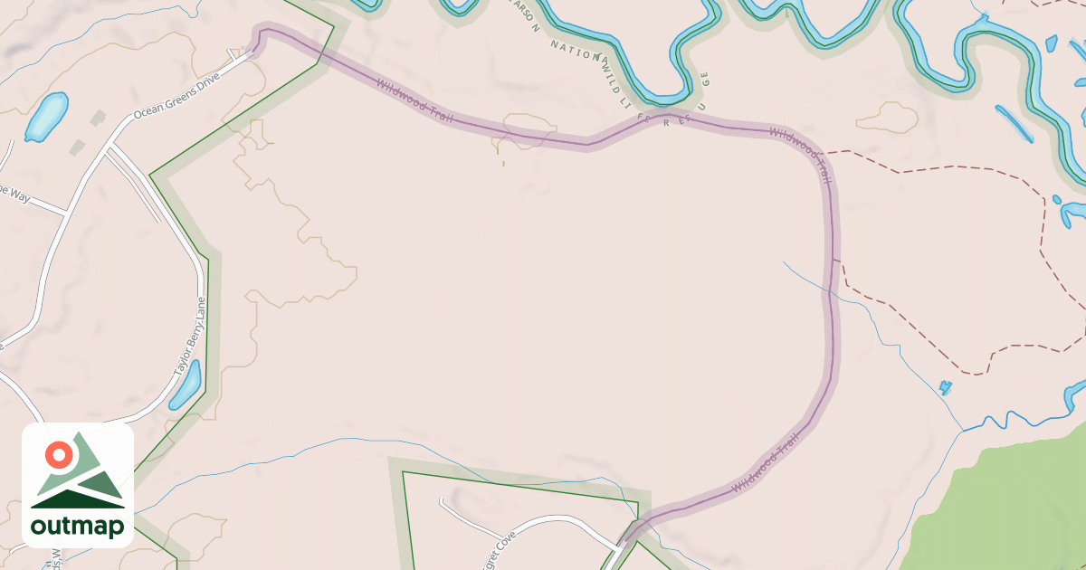 Map of Wildwood Trail