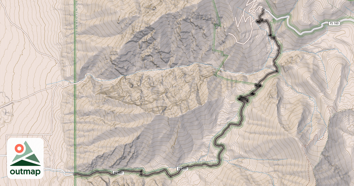 Map of Forest Road 600