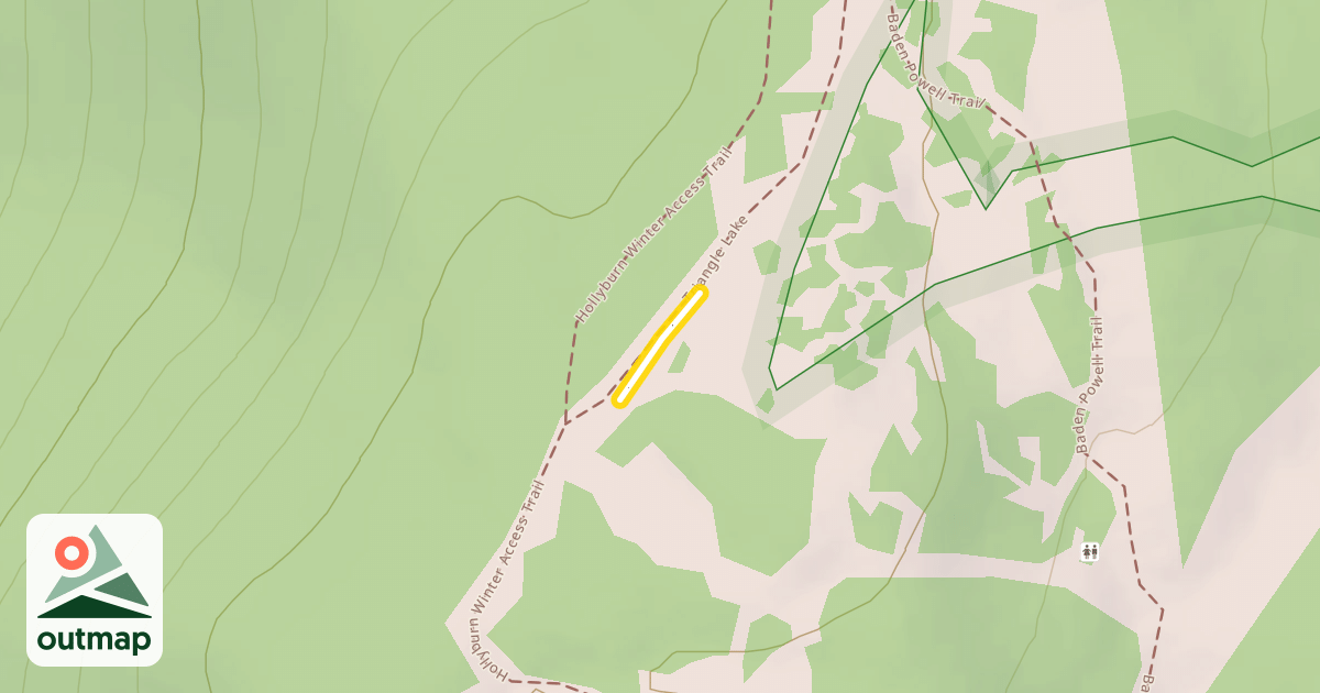 Map of Triangle Lake