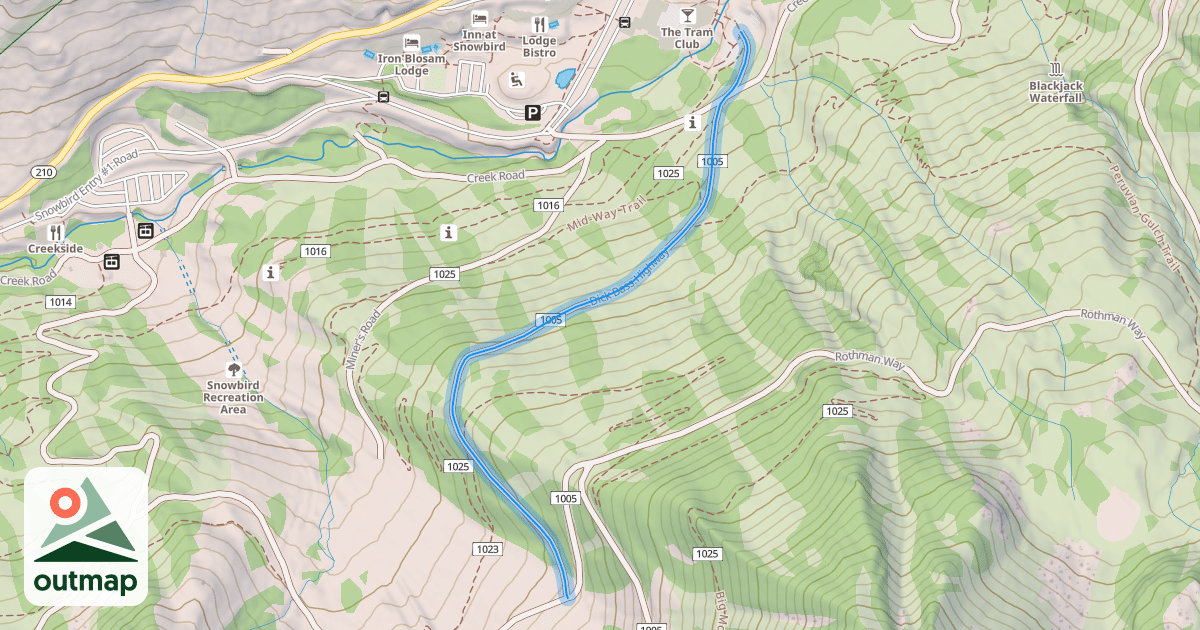 Map of Dick Bass Highway