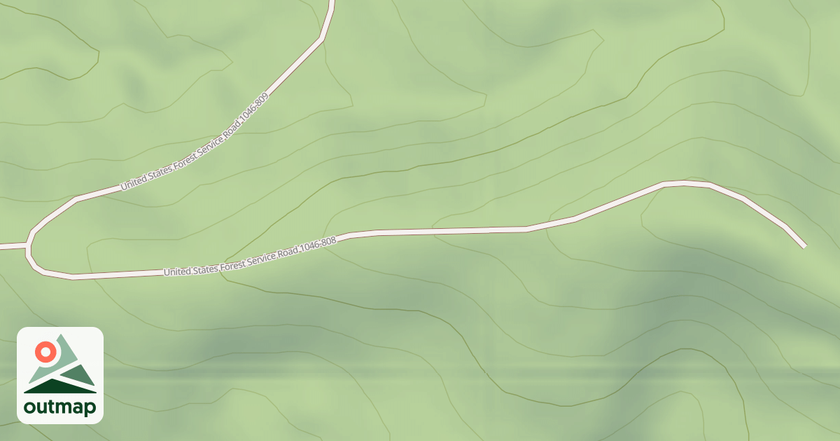 Map of USFS National Forest System Roads {E11881F4-FD38-44C9-A95C-DE020DC52C21}