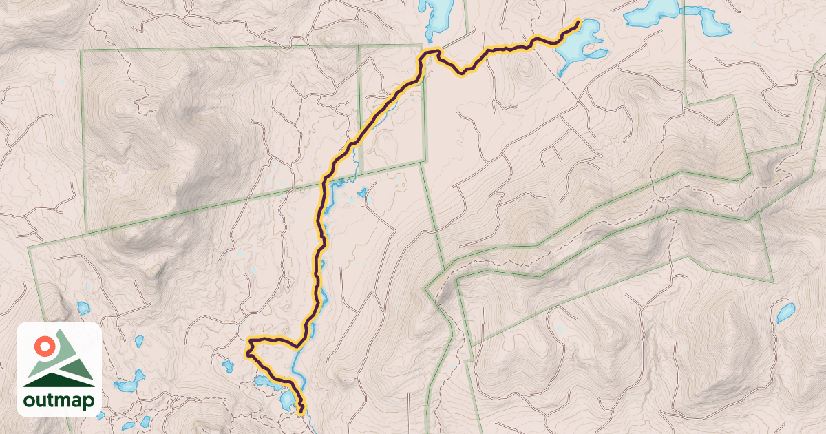 Map of Pleasant River Trail