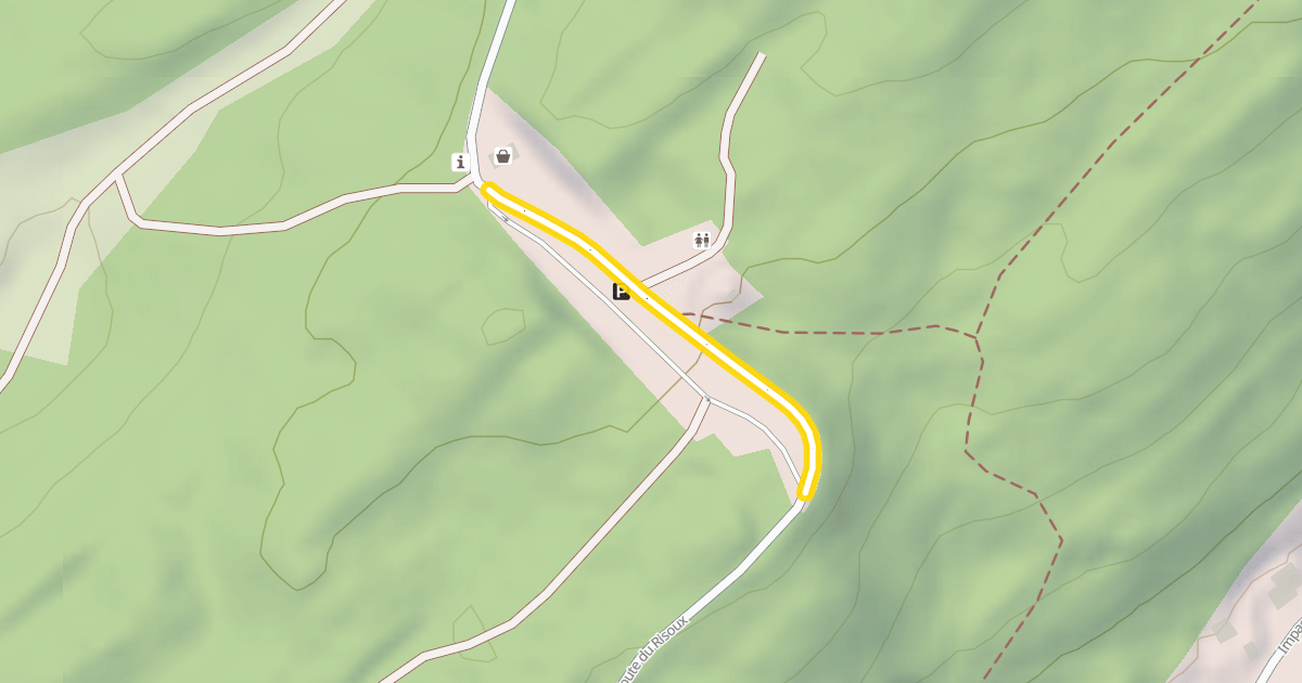 Map preview of Route du Risoux
