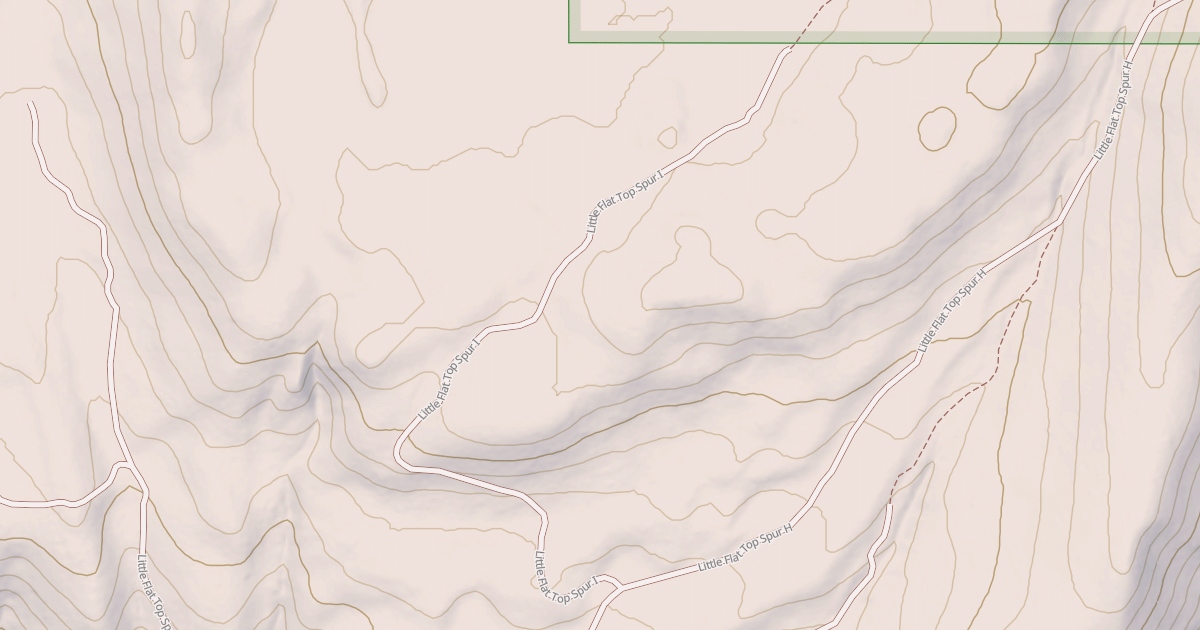 Map preview of LITTLE FLAT TOP SPUR I