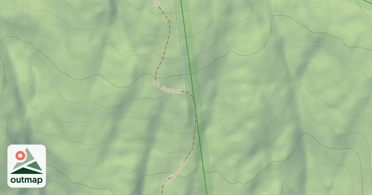 Map of Mt. Hitchcock Trail
