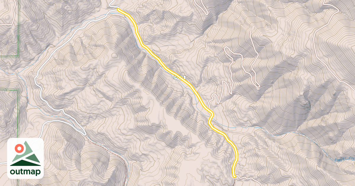 Map of Forest Road 6106-315