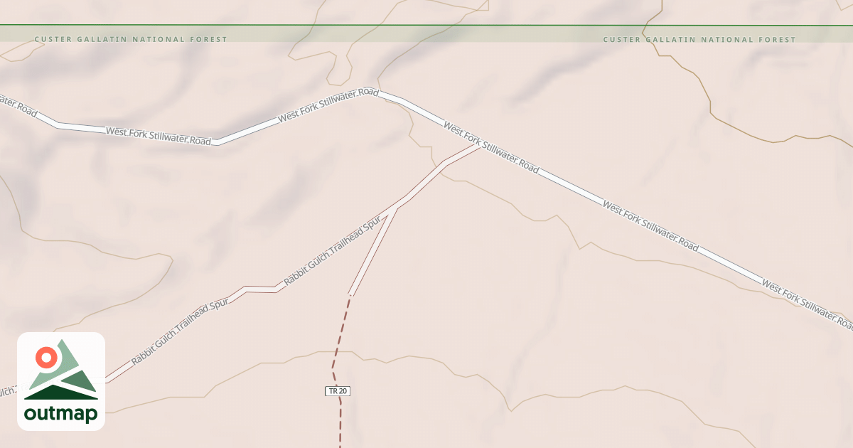 Map of RABBIT GULCH TRAILHEAD
