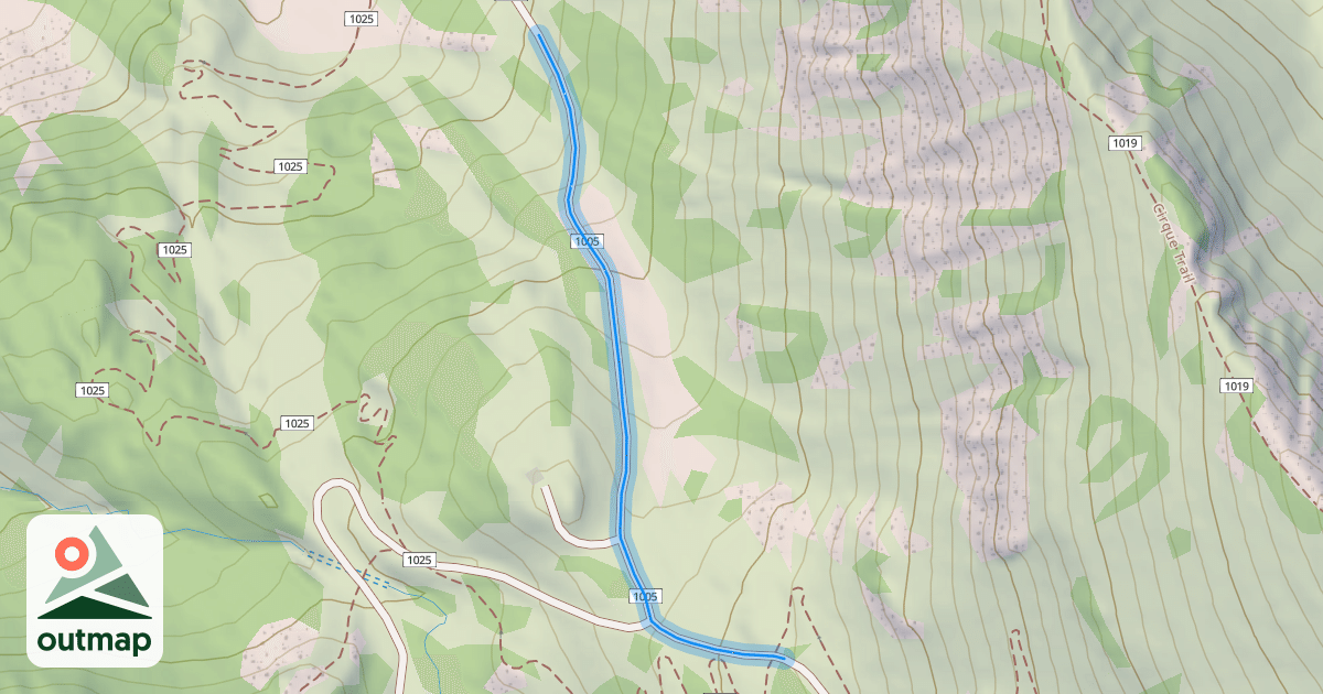 Map of Gad Valley Road