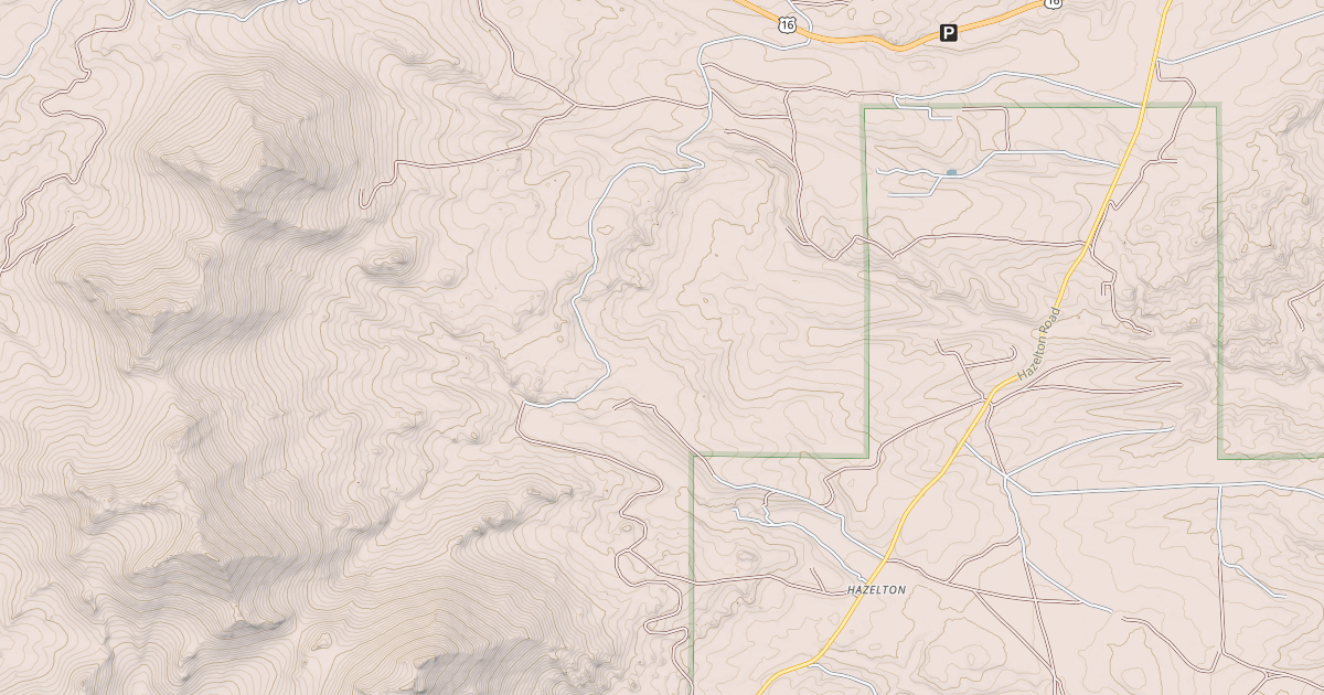Map preview of HAZELTON PEAK