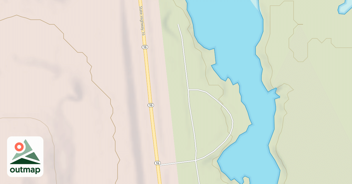 Map of (FDR) SATHER LAKE LOOP B