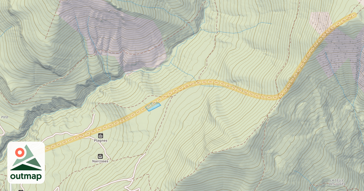 Map of Le Signal de la Grave — Chazelet