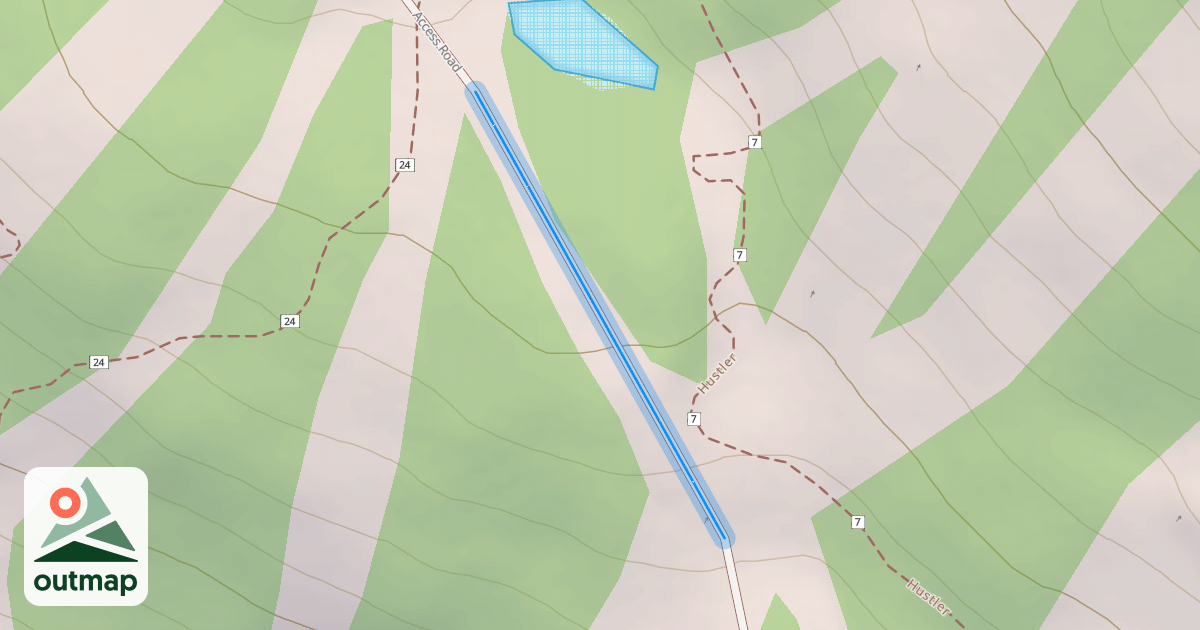 Map of Access Road