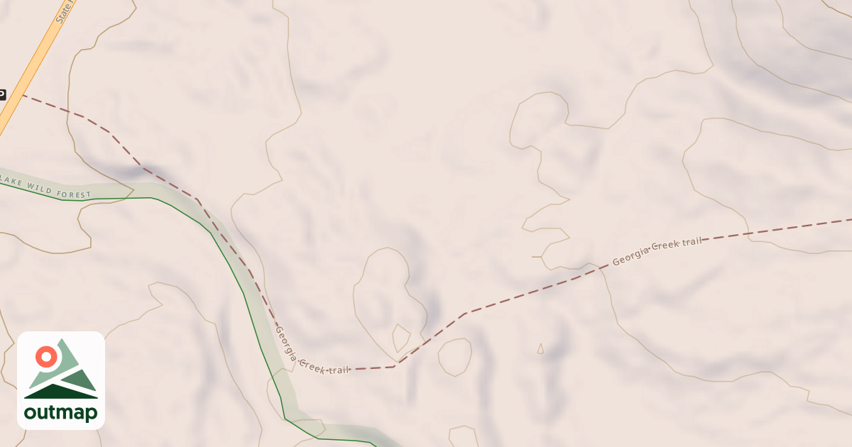 Map of Georgia Creek Trail