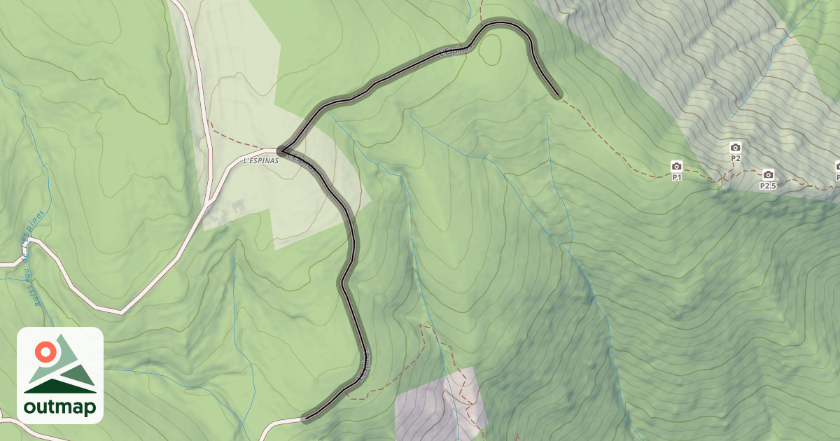 Map of L'Espinas