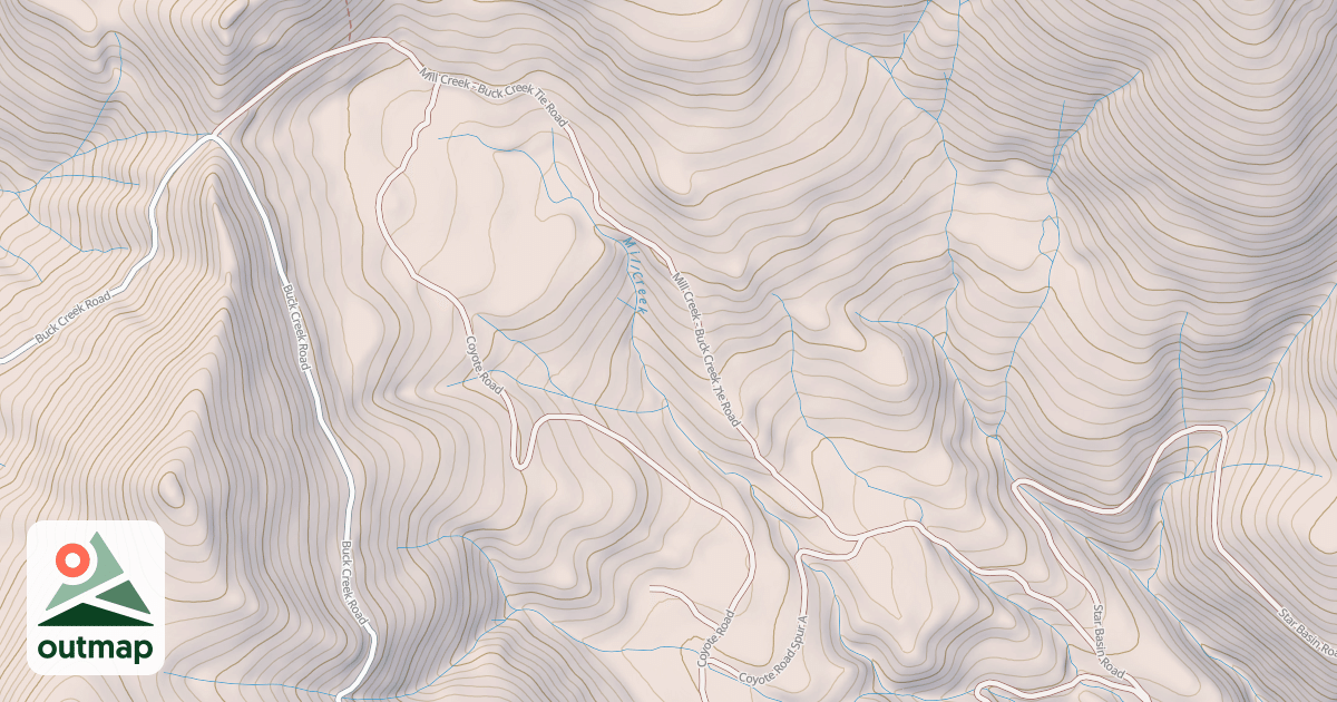Map of MILL CRK - BUCK CRK TIE
