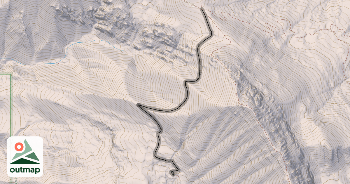 Map of Bridger Foothills Trail