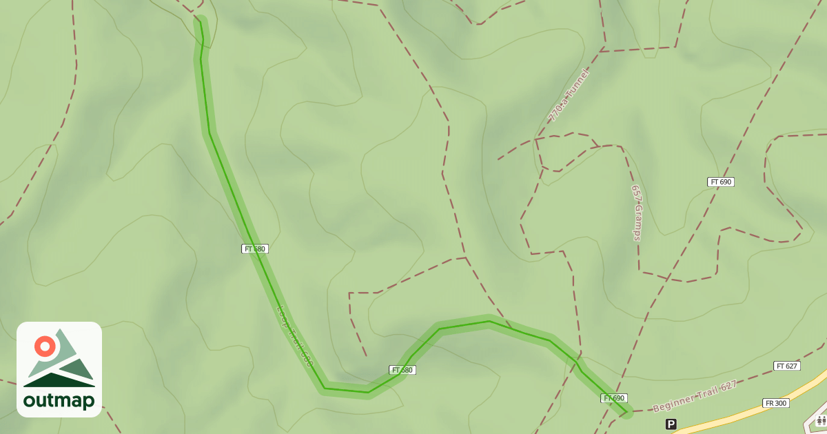 Map of Loop Trail 680