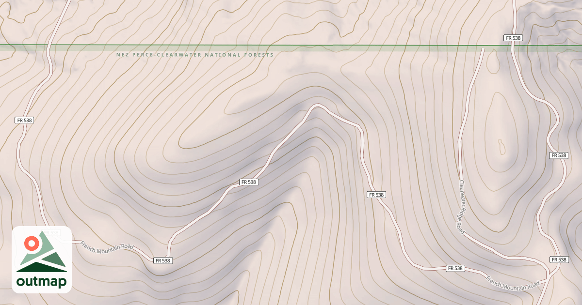 Map of FRENCH MOUNTAIN