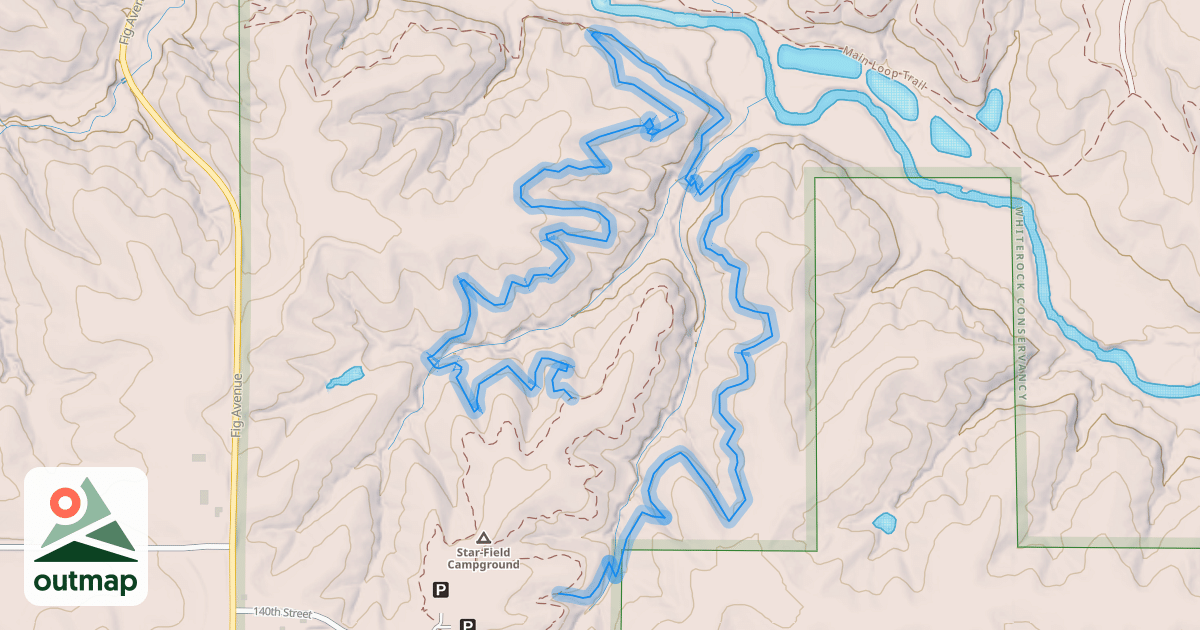 Map of Big Dipper Trail in Guthrie