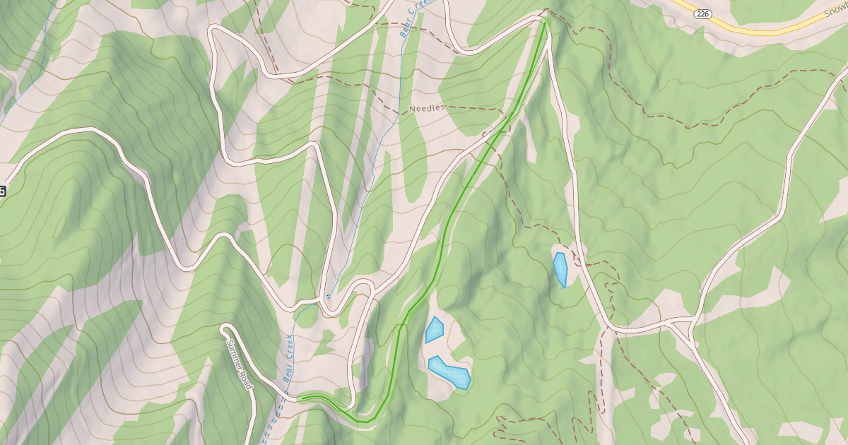 Map preview of Snowshoe