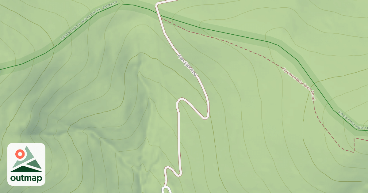 Map of APEX SPUR