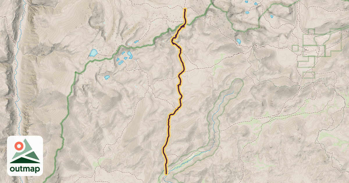 Map of Siberian Pass Trail