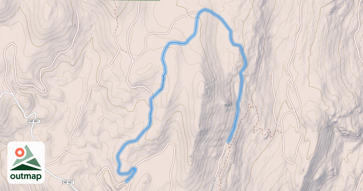 Map of Upper Rim