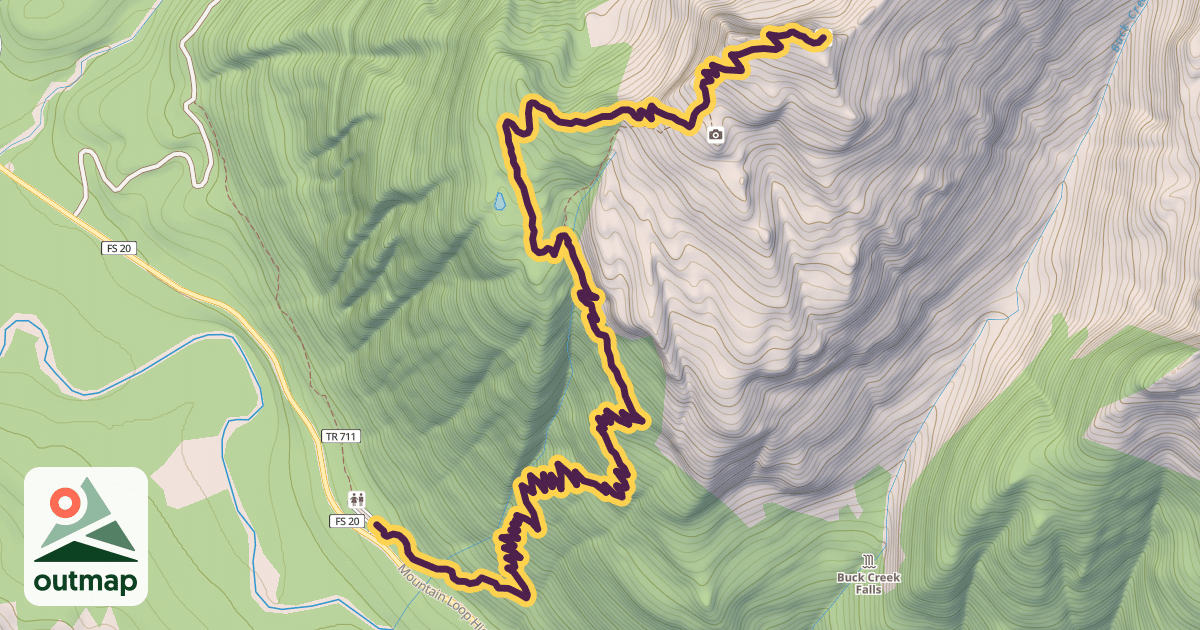 Map of Dickerman Mountain Trail