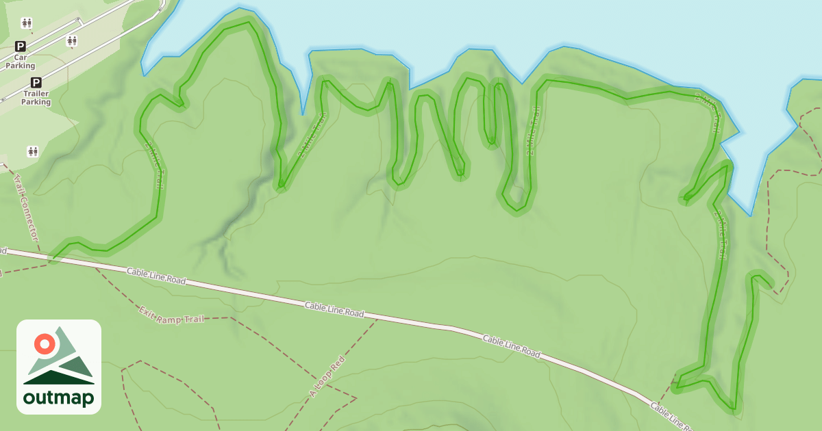 Map of 2 Mile Trail