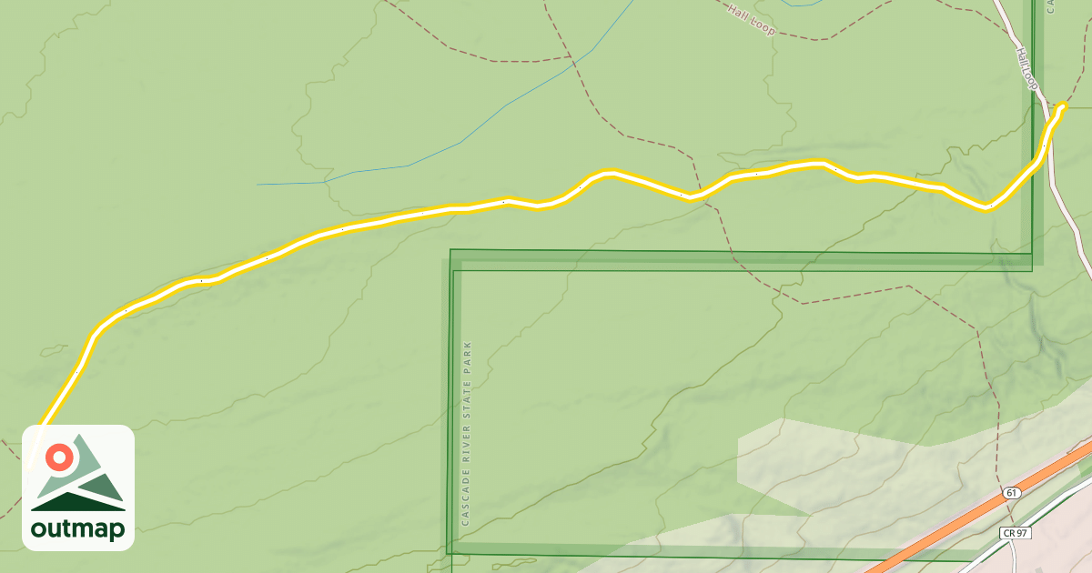 Map of North Shore Mountains Ski Trail