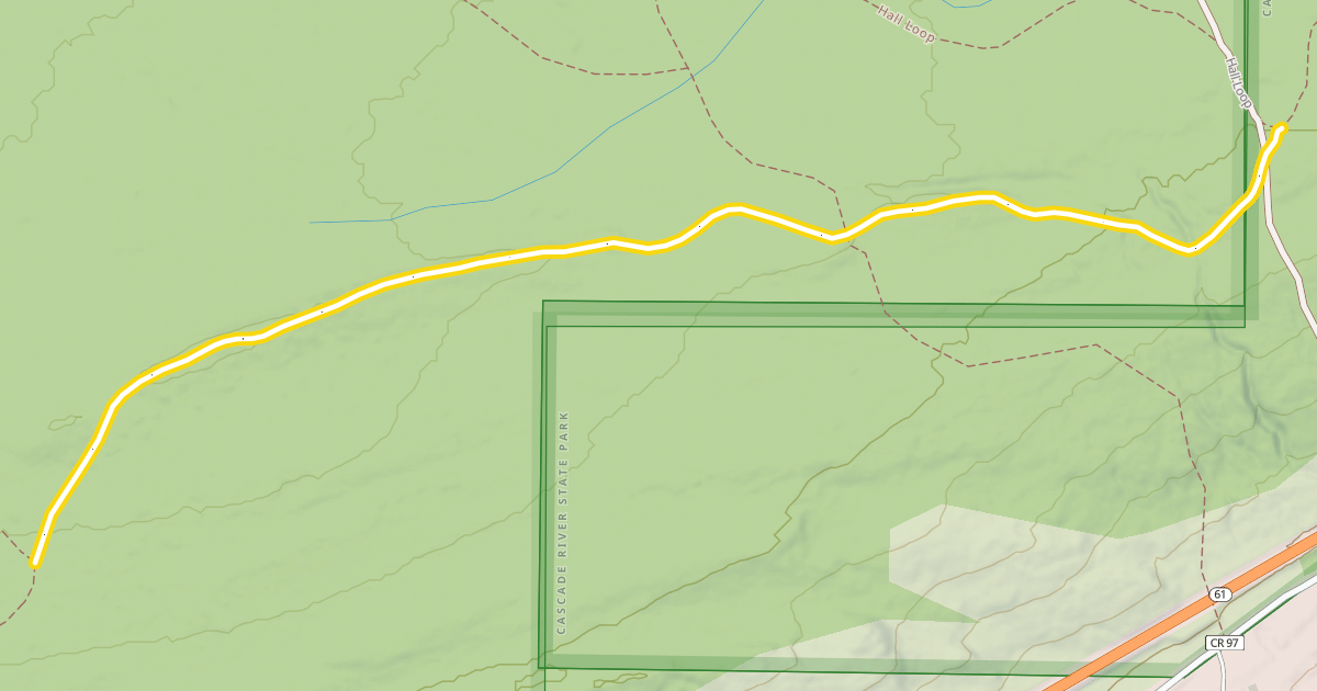 Map preview of North Shore Mountains Ski Trail