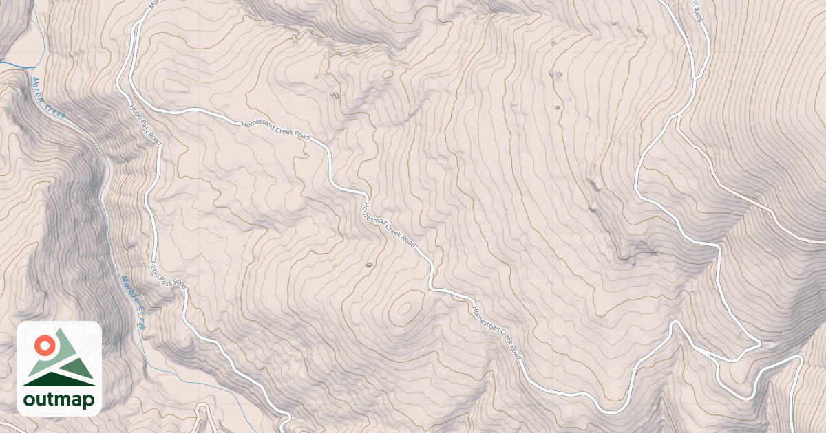 Map of HOMESTEAD CREEK