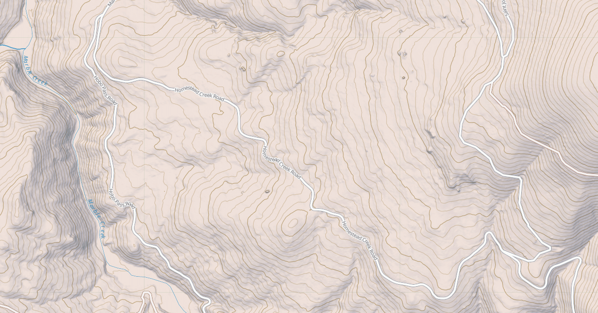 Map preview of HOMESTEAD CREEK