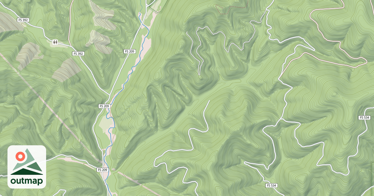 Map of USFS Motor Vehicle Use Map Trails 11124