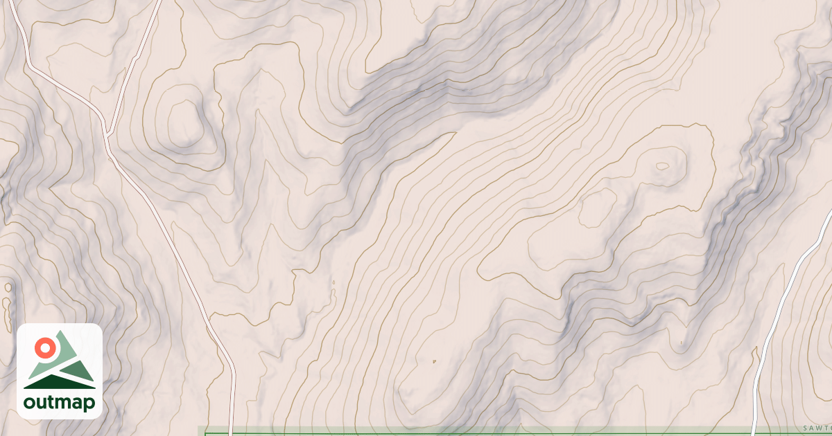 Map of Bear Gulch West