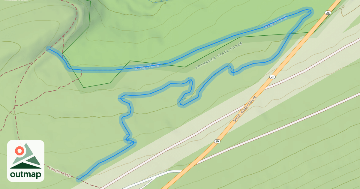 Map of Harry's Trail