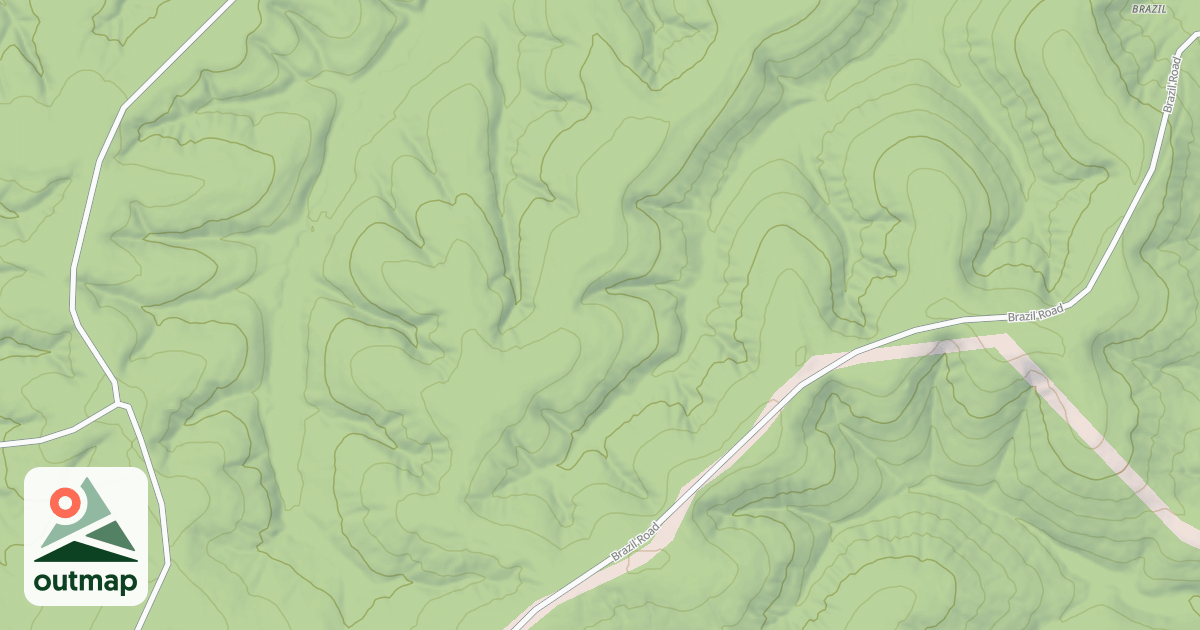 Map of BRAZIL RIDGE NORTH