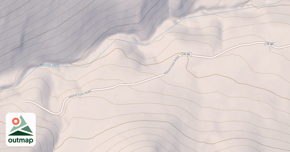 Map of MARTIN FORK